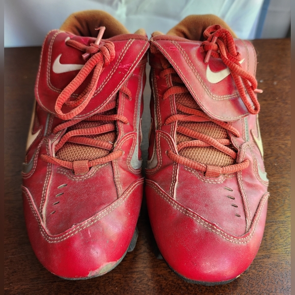 Nike Baseball Cleats Men's Red size 8.5 - Picture 3 of 14